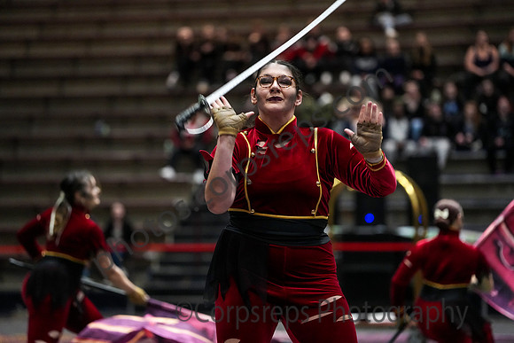University of New Haven Winterguard_250322_Bethlehem-07801