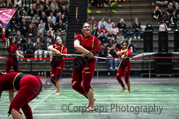 University of New Haven Winterguard_250322_Bethlehem-07785