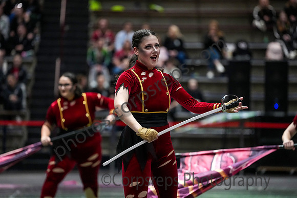 University of New Haven Winterguard_250322_Bethlehem-07800