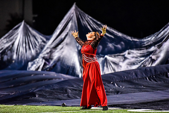 Alisa Max with West Chester University Marching Band-0246