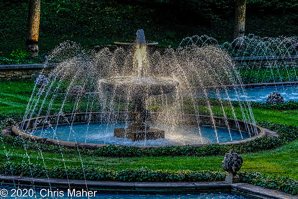 062-Fountain at Dusk