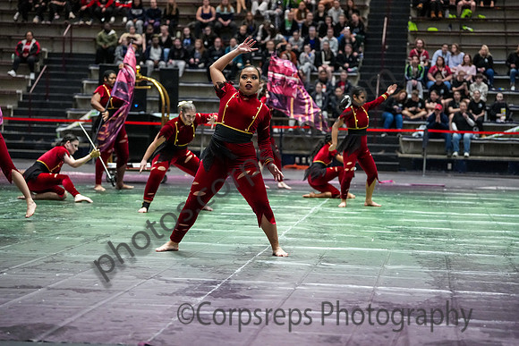 University of New Haven Winterguard_250322_Bethlehem-07790
