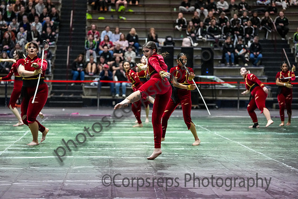 University of New Haven Winterguard_250322_Bethlehem-07783