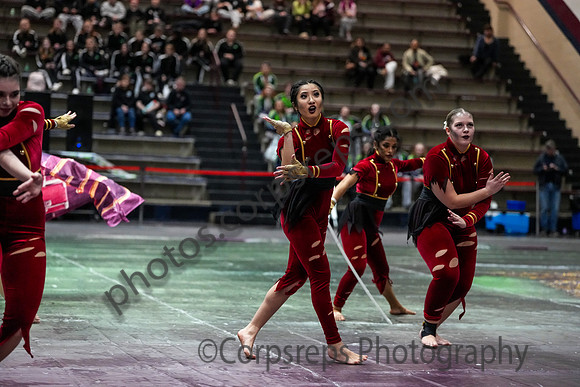 University of New Haven Winterguard_250322_Bethlehem-07797