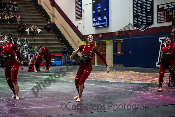 University of New Haven Winterguard_250322_Bethlehem-07769