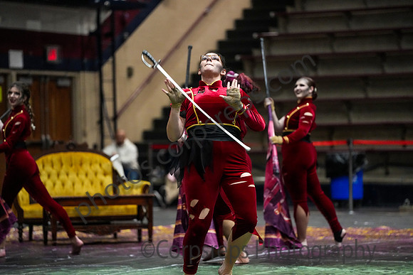 University of New Haven Winterguard_250322_Bethlehem-07793